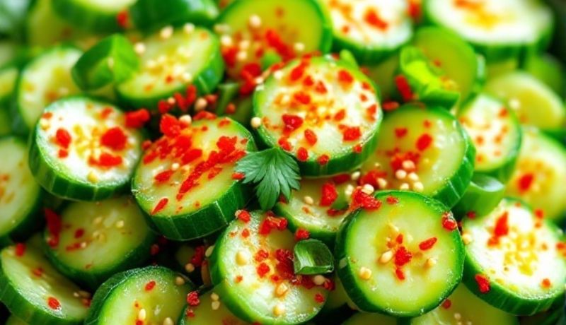 Spicy Korean Cucumber Salad