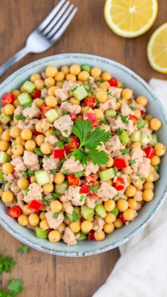 chickpea tuna salad