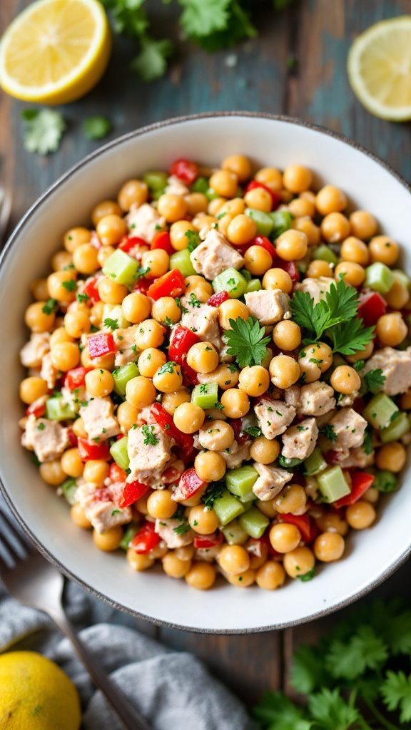 chickpea tuna salad