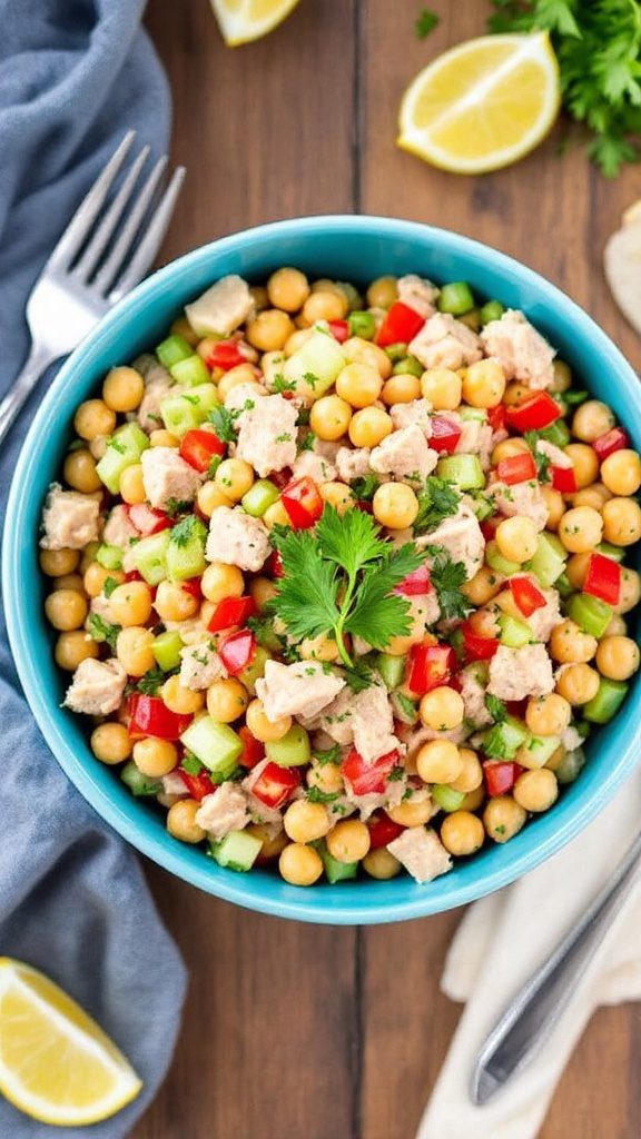 chickpea tuna salad