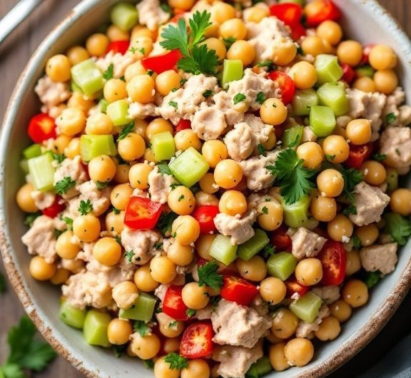 Healthy Chickpea Tuna Salad Recipe