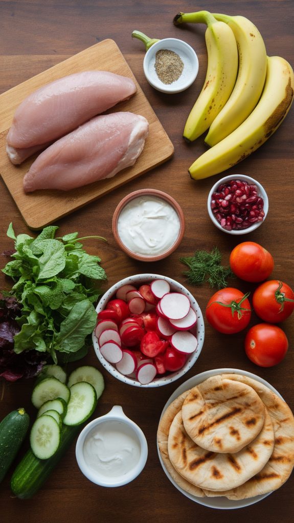 Grilled Chicken with Banana