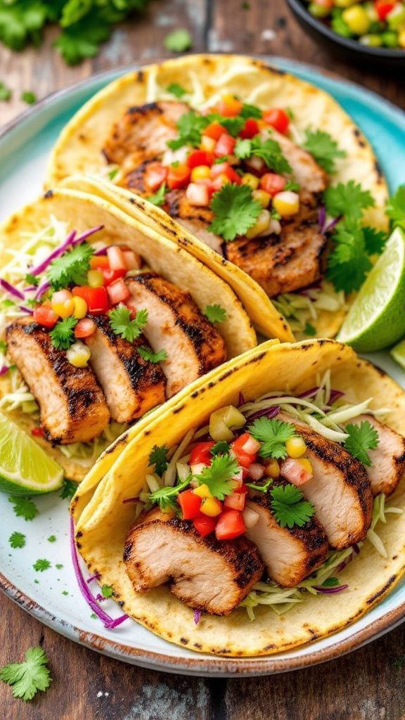 Grilled Pork Tenderloin Tacos